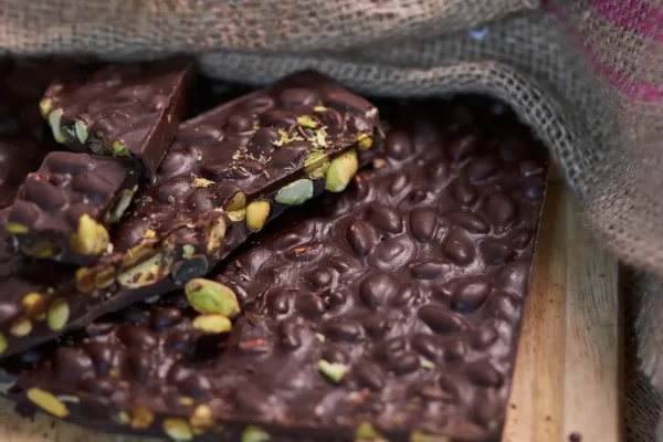 chocolate con pistachos